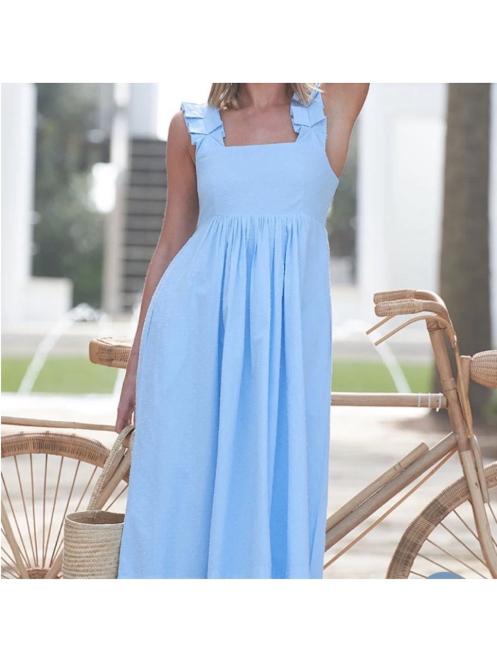 Lake Pajamas light blue Lolly dress Size Medium